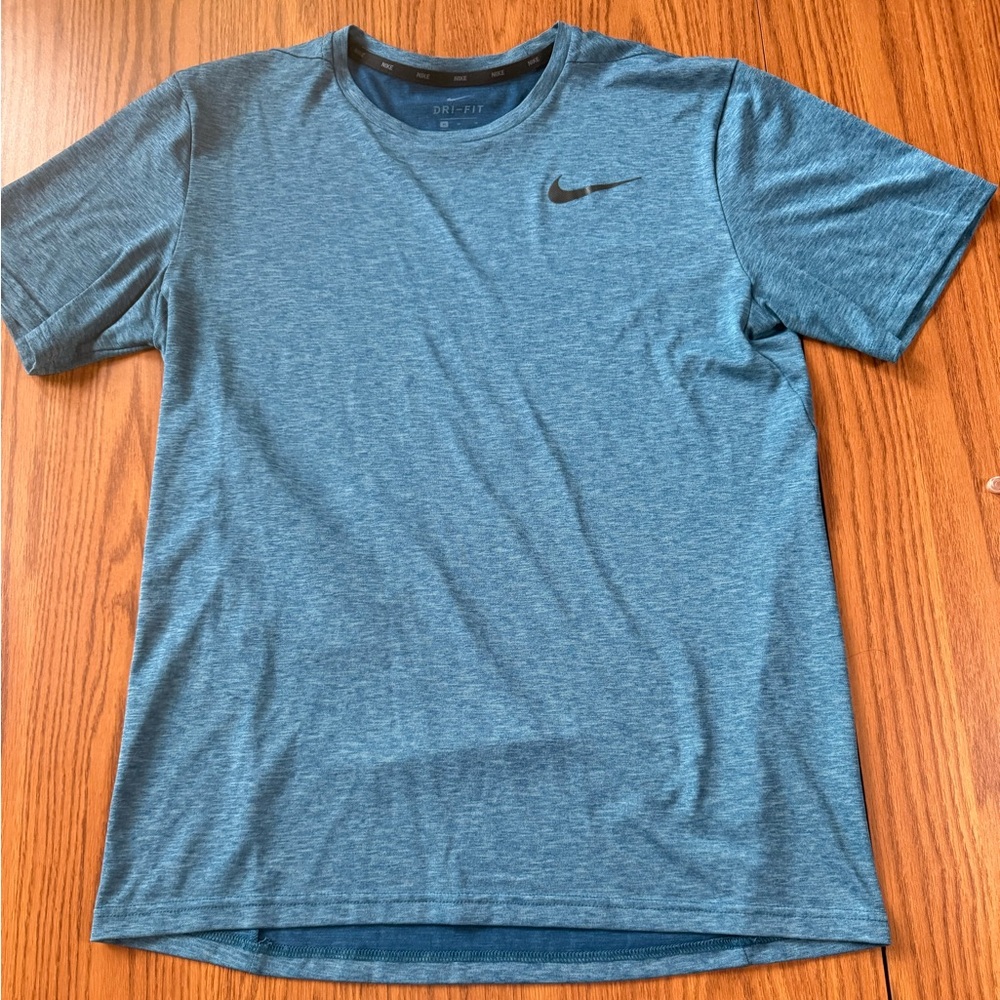 Nike Dri-Fit Men's Heathered Athletic Blue Short Sleeve Tee Size Medium
